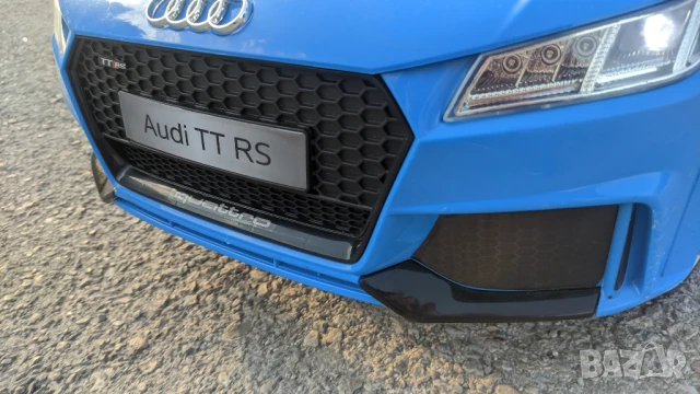 Акумулаторна кола с родителски контрол 6V AUDI TT, Синя, снимка 5 - Електрически играчки - 51005298