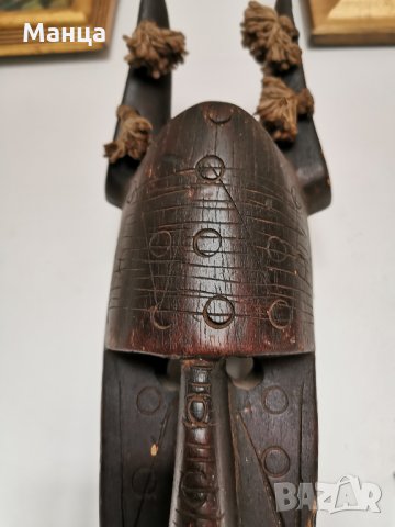 Африканска маска Марка от Мали, снимка 5 - Антикварни и старинни предмети - 35023865