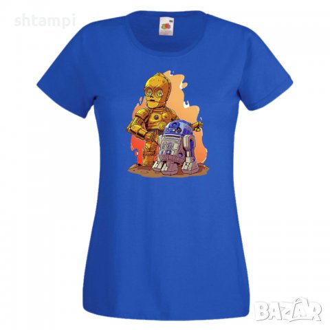 Дамска тениска Star Wars R2-D2 & C3PO Игра,Изненада,Подарък,Геймър,, снимка 5 - Тениски - 36790124