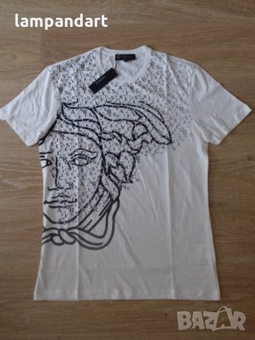 Тениска Versace Медуза в бяло, снимка 2 - Тениски - 31334015