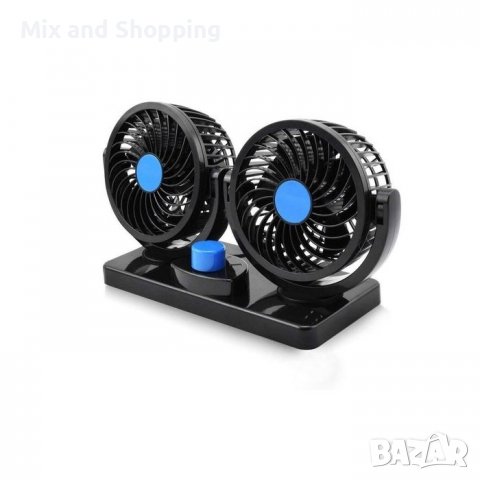 Вентилатор за камион, 4 инча, 11см, 12 или 24V, двоен, снимка 2 - Аксесоари и консумативи - 40168231