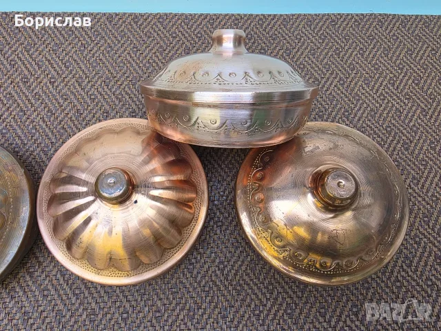 Медни купи с капак, снимка 7 - Прибори за хранене, готвене и сервиране - 55930652