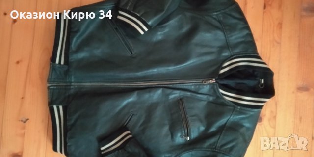 Пилотско кожено яке Fly, снимка 4 - Якета - 30239883