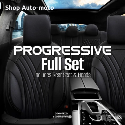 Тапицерия за седалки Automat - 11части, PRG101, Черно, снимка 4 - Аксесоари и консумативи - 52203559