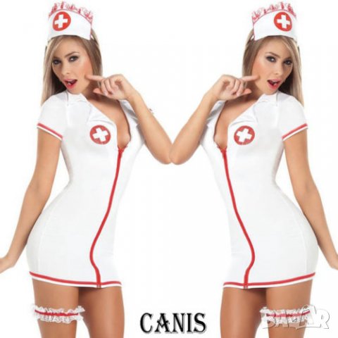 Секси костюм на медицинска сестра - Код 1250, снимка 3 - Бельо - 38803302