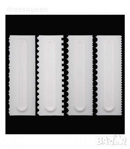 3131 Двустранни сладкарски шпатули за торти, комплект от 4 броя, снимка 16 - Други - 34238638