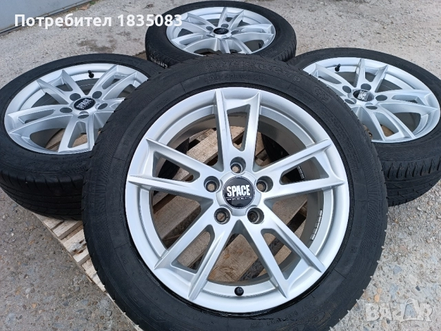 Лети джанти 16ки 5х112 Space Wheels + летни гуми 205/55/16