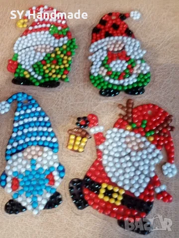 Диамантени коледни гномчета 12 броя, снимка 5 - Други - 47844341