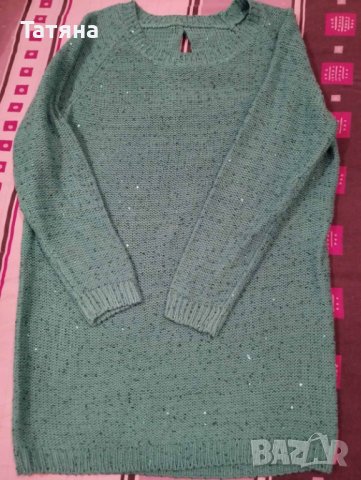 Дамска зелена блуза, М, снимка 3 - Блузи с дълъг ръкав и пуловери - 44351086