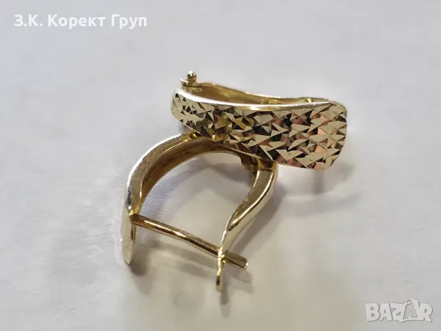 Дамски златни обеци 14К 585 / 1.39 гр., снимка 2 - Обеци - 56241913