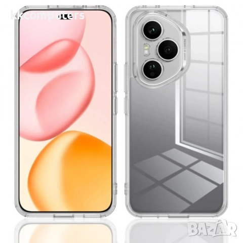 Силиконов кейс MBX 2mm и Протектор За Honor 400, Прозрачен, снимка 3 - Калъфи, кейсове - 51923860