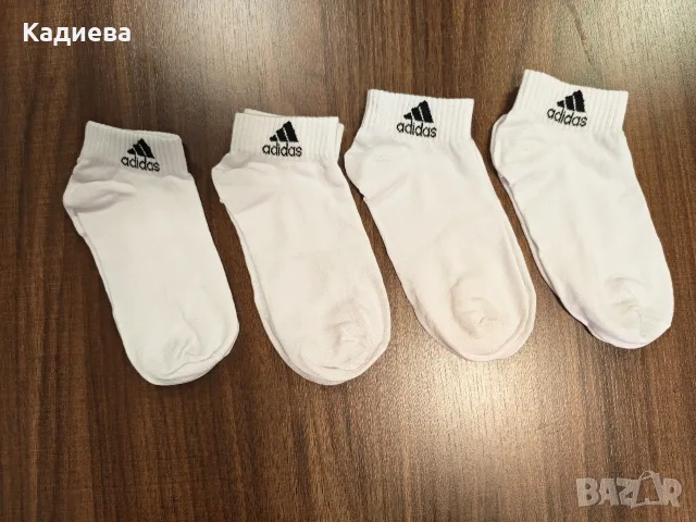 Нови  дамски бели спортни чорапи Adidas (35-39) , снимка 3 - Дамски чорапи - 56117046