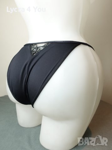 Lounge XS/S красива изрязана черна бикина с бродерии, снимка 3 - Бельо - 42371424