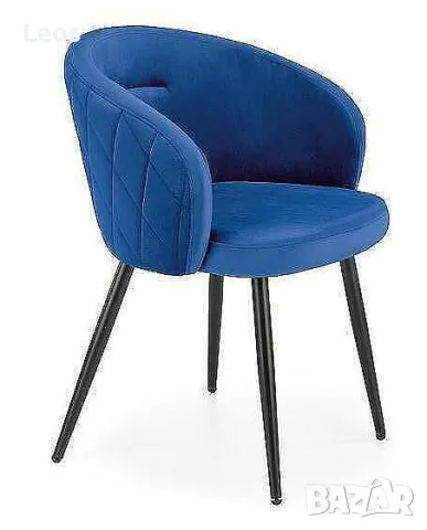 Трапезен стол К430 в синьо, снимка 1