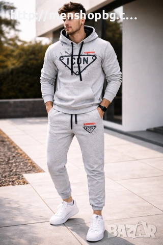 Мъжки екип - сив