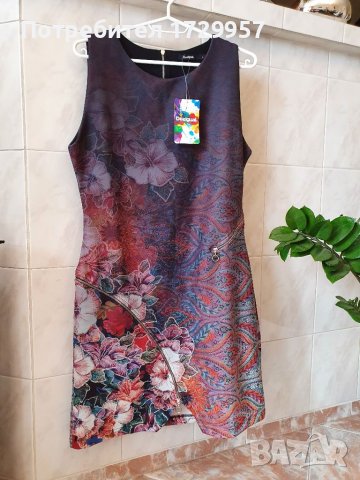 Рокля по тялото DESIGUAL- Tormenta- НОВА-Номер-М, снимка 11 - Рокли - 38134044