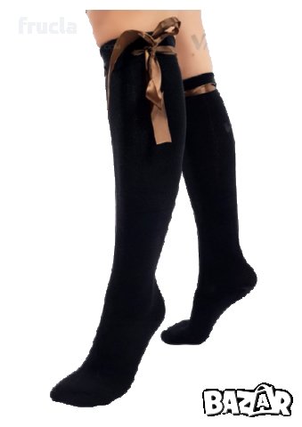 Дълги чорапи със сатенена панделка - различни цветове, снимка 10 - Дамски чорапи - 32093906
