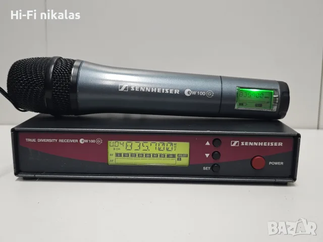 безжичен микрофон трансмитер приемник предавател  SENNHEISER EM 100 G2 EW G2