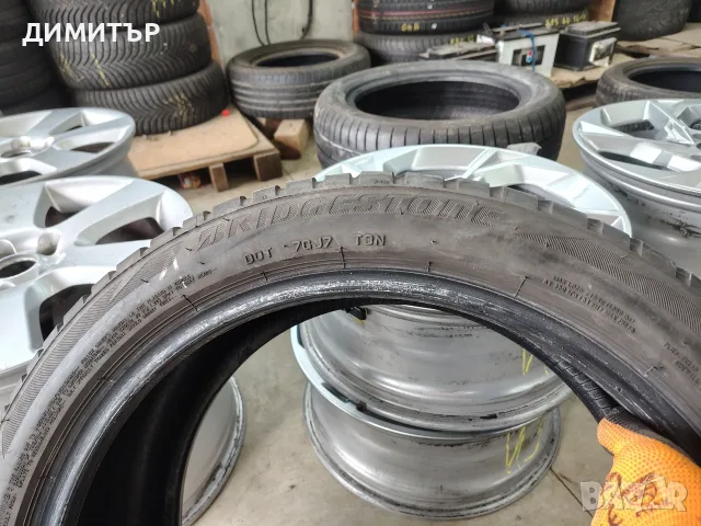 4бр.зимни гуми BRIDGESTONE 225 45 18 DOT22 цена за брой, снимка 5 - Гуми и джанти - 55791500
