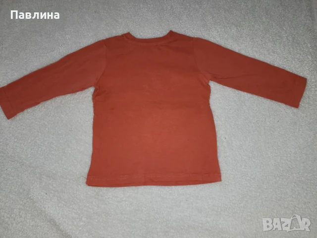 Лот от 9 Бебешки Блузки с Дълъг Ръкав - 12-18м, снимка 10 - Бебешки блузки - 51417530