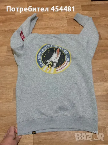 Alpha Industries NASA men’s long sleeve shirt , снимка 4 - Блузи - 48031209