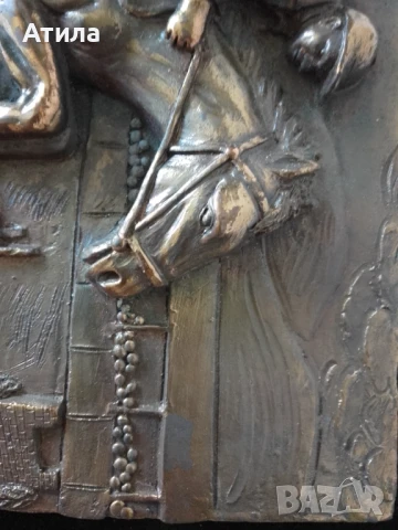 скулптура бронз 26/19 см Италия, снимка 6 - Декорация за дома - 50710823