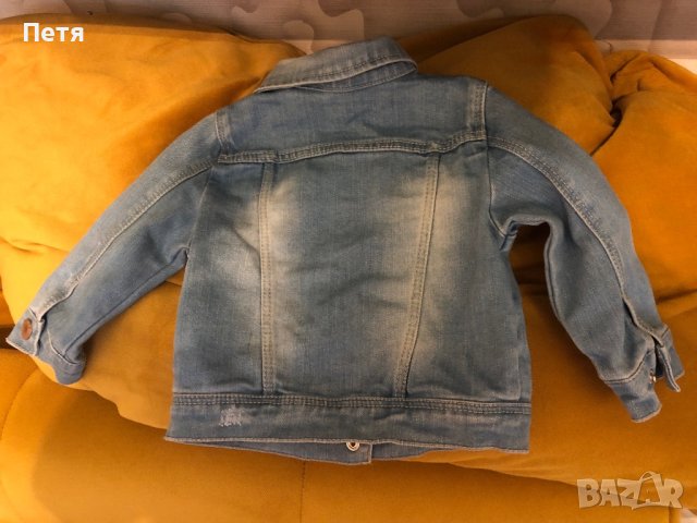 Zara Бебешко дънково яке за момиче, снимка 3 - Бебешки якета и елеци - 40823388