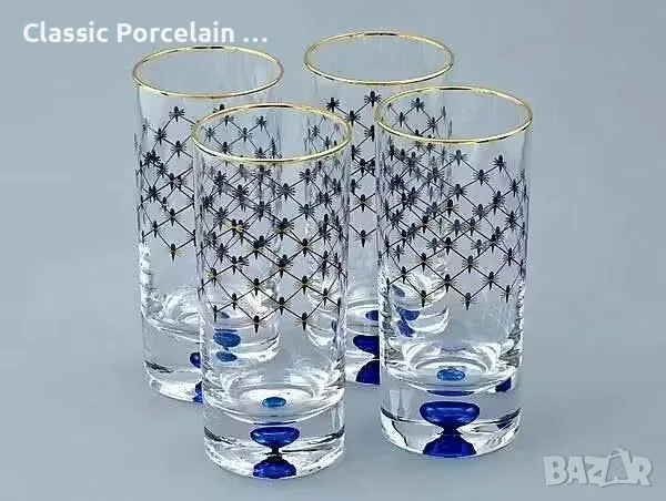 Ломоносов кристални чаши за вода , снимка 2 - Чаши - 56323017
