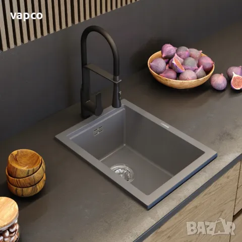 Компактна гранитна мивка Granitan Tuga 38см, снимка 4 - Мивки - 47602783