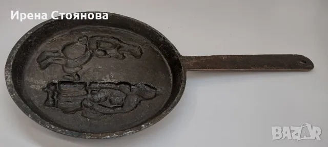Винтидж, декоративен тиган с медно покритие., снимка 5 - Антикварни и старинни предмети - 48176532
