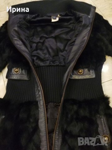   Промо 1150 лв! Just Cavalli - уникално палто от естествена кожа и косъм, снимка 4 - Палта, манта - 37839460