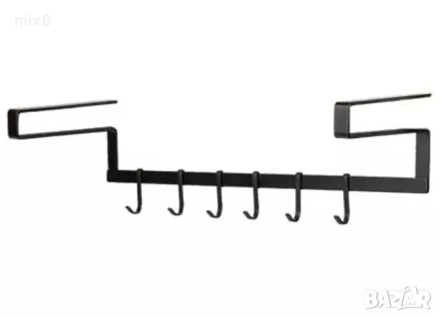 Закачалка с 6 куки за кухненски прибори, снимка 2 - Други - 49903726