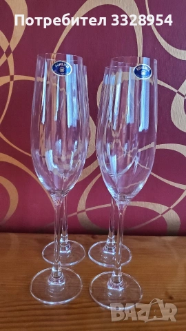 Кристални ритуални чаши 4броя 