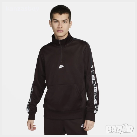 Nike Half-Zip Top Brown - страхотно мъжко горнище КАТО НОВО ХЛ