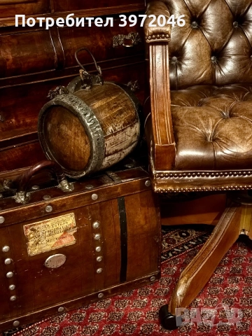 Антикварно дървено буренце 1880 - 1920 , снимка 3 - Антикварни и старинни предмети - 52355929