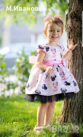 Детска рокля Мини Маус 1,2,3,4,5,6,7,8,9,10 години, снимка 5 - Детски рокли и поли - 50980406