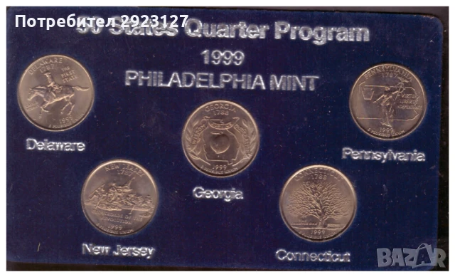 ДВА СЕТА ОТ САЩ - 1999 ГОДИНА /Виж описанието/, снимка 3 - Нумизматика и бонистика - 51420730