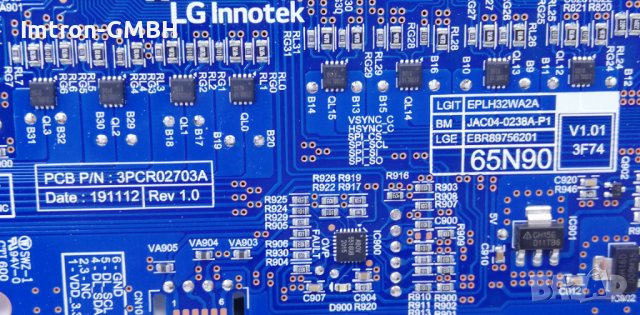 T-con board L78ZE32A2A0438(1.0) PCB: 3PCR02703A / 65NANO906NA, снимка 4 - Части и Платки - 37785093