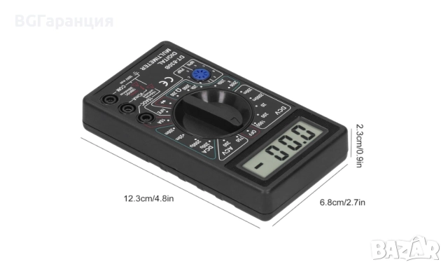 Цифров мултиметър за измерване на напрежение ток и съпротивление, снимка 2 - Друга електроника - 52257015