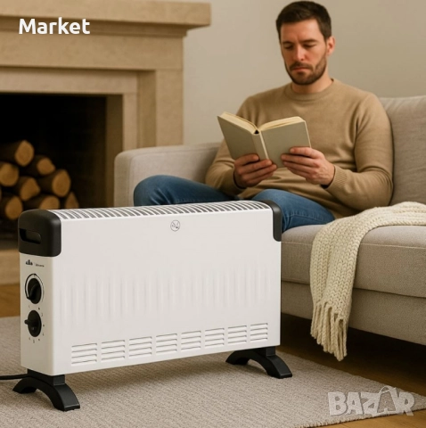 Конвекторни отоплители Rosberg – 2000W, 3 степени, защита от прегряване