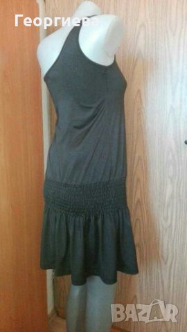 Нова черна рокля от памук и ликра👗🍀S,S/M👗🍀арт.1013, снимка 2 - Рокли - 29839448
