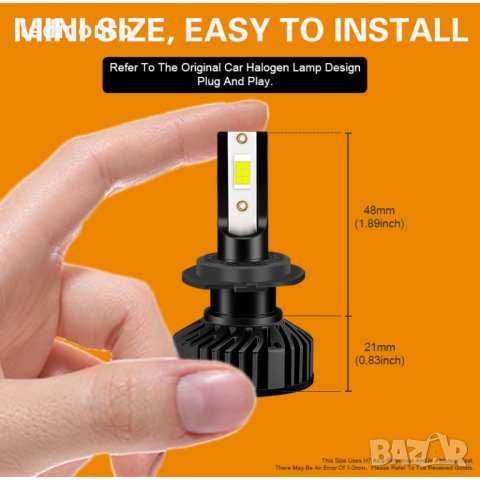 Лед крушки h7 h4 hb3 h1 led h7 двоен zes 1860 philips, снимка 6 - Аксесоари и консумативи - 35445756