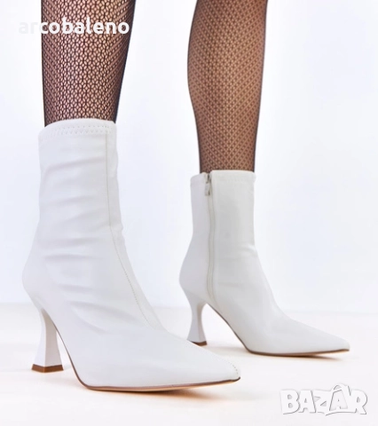 Дамски боти на висок ток изработени от еко кожа Fatira, 3цвята , снимка 14 - Дамски боти - 51827615