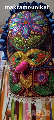 Кукерска маска, гугла, нова, Новодел, декорация