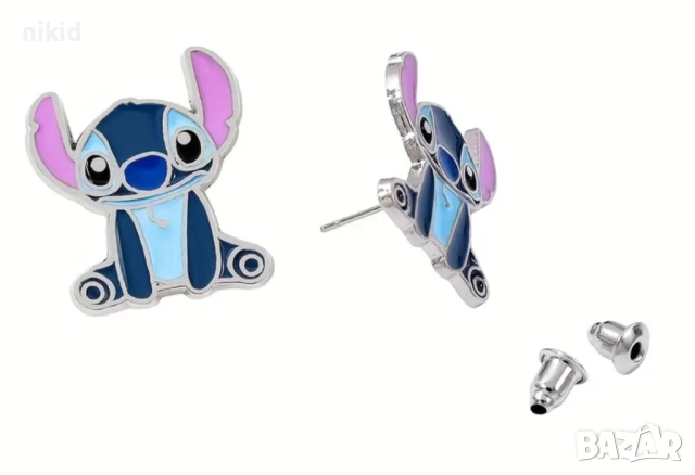 Стич stitch детски обици обеци обички, снимка 7 - Други - 44768472