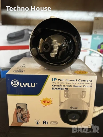 Охранителна WI-FI камера 6MP, снимка 3 - IP камери - 53159353