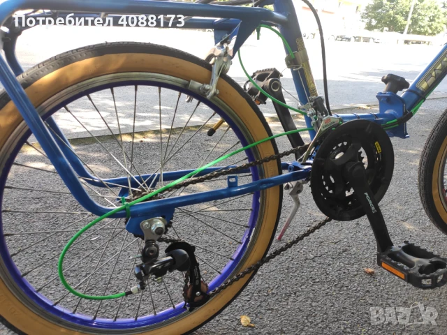 Сгъваем нов велосипед "Балкан" 20" с 15 скорости (5x3), снимка 3 - Велосипеди - 50956138