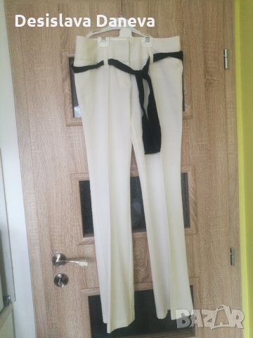 Нов официален бял панталон, размер s/m