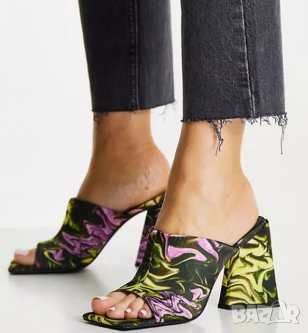 Ефектни дамски чехли ASOS, номер 37 и 38. НОВИ!, снимка 4 - Сандали - 35406276
