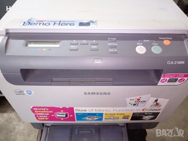 Цветен лазатен принтер-скенер Samsung CLX 2160 N. , снимка 8 - Принтери, копири, скенери - 42470648